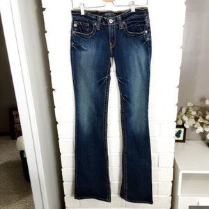 Big Star Women's Size 28XXL Casey Distressed Low Rise Jeans